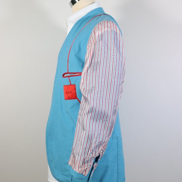 Isaia Sport Jacket 42R (40R)/52 Cotton/Wool. Extra Slim Fit. Made in Italy. - Picture 9 of 10